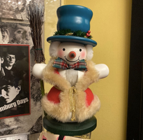 wooden snowman